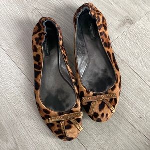 Authentic DOLCE & GABBANA leopard print ballet flats (size 39)